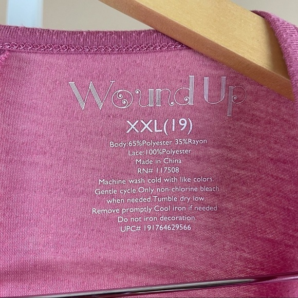 Wound Up XXL 2X Boho Hippie Elephant Flowy Lace Tank Top - Picture 5 of 6